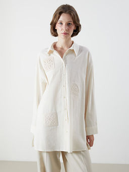 Nak??l? Oversize Kad?n G?mlek Tunik