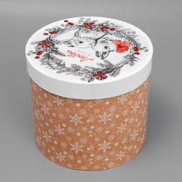 Коробка подарочная круглая Любви и тепла, 17.5 20 см - Дарите счастье фото 5