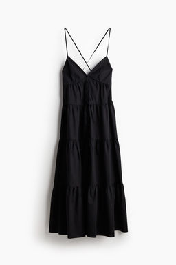 Vestido escalonado con tirantes espagueti - H&m фото 6