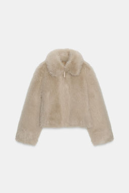 DOUBLE-FACED FAUX FUR JACKET - Zara фото 7