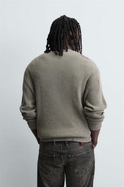 RIBBED WASHED SWEATER - Zara фото 3