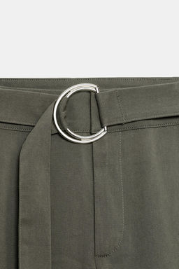PANTAL?N COMBINADO CORTO / Beige claro - Zara фото 10