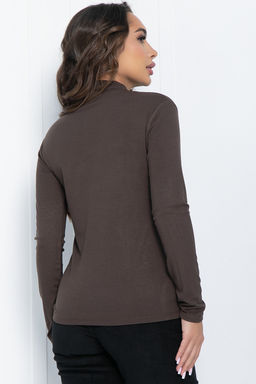 Лонгслив базовый (коричневый) Б11475 - Lt collection фото 2