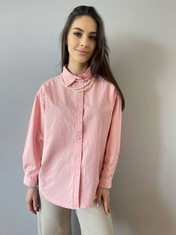 K11357 Рубашка РОЗОВЫЙ