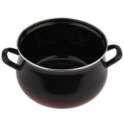 "Южанка" Набор эмалированных кастрюль 3 предмета: 2л - д18,5см, h9,8см, 3л - д21см, h12см, 4,5л - д23,5см, h13,2см, s0,8мм, форма грушевидная, двойной слой эмалевого покрытия, металлическая крышка с пластмассовой ручкой-кнопкой, металлические ручки,