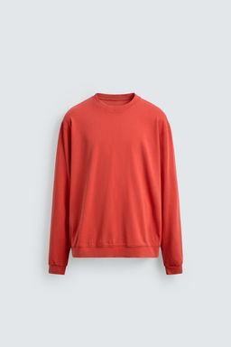 SUDADERA CREWNECK LAVADO / Rojo / Naranja - Zara фото 5