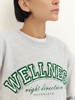 Свитшот WELLNESS свободного силуэта - NEVERLATE фото 3