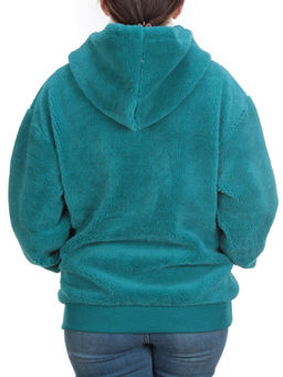 107 TURQUOISE Худи женское Тедди на флисе - Фабричный китай фото 5