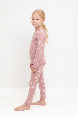 Crockid _ К 1618/серая пудра,крупная вишня пижама для дев  фото 4