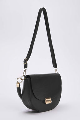 Siyah Metal Toka Detayl? Kad?n City Omuz Canta TAKAW26OC00022