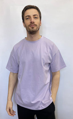 KM1840 Футболка OVER SIZE СИРЕНЕВЫЙ KM1840 Футболка OVER SIZE СИРЕНЕВЫЙ