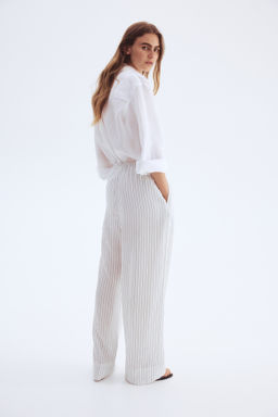 Pantal?n amplio con cord?n de ajuste - H&m фото 7