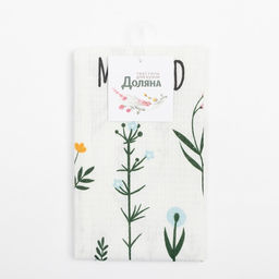 Полотенце Доляна Flowers mood 35х60 см, 100% хлопок, вафля 160 г/м2  фото 5