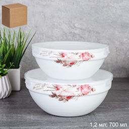 Форма для холодца с крышкой 2 предмета / GRAY-SW2A (6916) /уп 18/ серия Чайная роза/739009