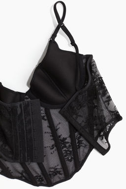 Bustier acolchado de encaje - H&m фото 6