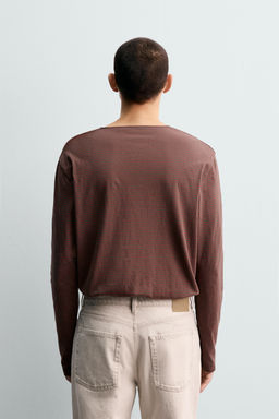 STRIPED JACQUARD T-SHIRT - Zara фото 3