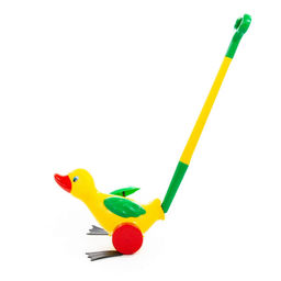 Каталка "Утенок" с ручкой арт. 7925