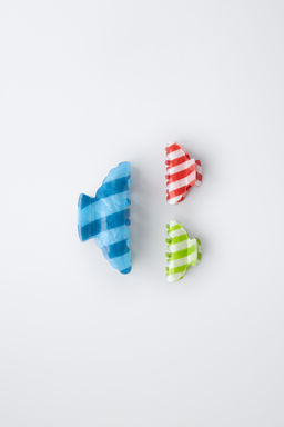 PACK TRES PINZAS RAYAS / Azul