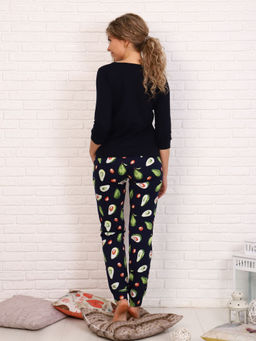 Костюм женский, модель 162, трикотаж (Авокадо, синий) - Ивановотекстиль фото 3