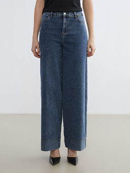 Wideleg Kad?n Jean Pantolon