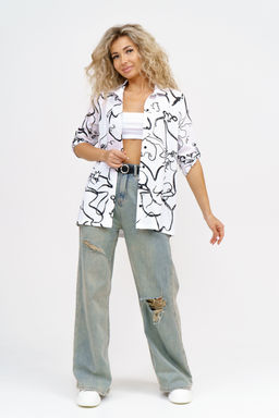 Рубашка Натали 36807 из хлопка фото 4