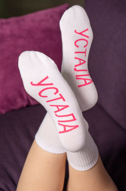 Хлопковые носки с добавлением эластана Happyfox  фото 24