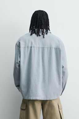 CAMISA POLO DENIM LIGERO / Azul cielo