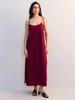 Сарафан изо льна с декоративными бусинами ZR2605012903-91 / Zarina