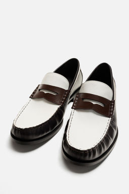 LEATHER PENNY LOAFERS - Zara фото 2