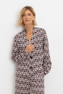 ЕВТ 3284/серо-сиреневый,ромбы жакет жен