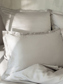 Наволочка SL Home Tencel, 50×70+3 см, тенсель, эвкалиптовое волокно 100%, светло-серая