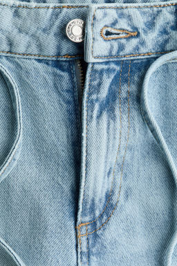 Wide Regular Waist Ankle Jeans