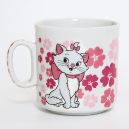 Набор посуды из керамики, 3 предмета: тарелка 16,5 см, миска 14 см, кружка 200 мл, Кошечка Мари, Коты Аристократы - Disney фото 5