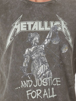 Футболка мужская хаки с принтом metallica - Mark formelle фото 4