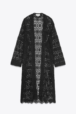 CROCHET LONG KIMONO - Zara фото 3