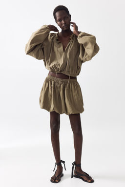 Blusa con bajo burbuja - H&m фото 6