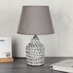 Светильник настольный 36 см / YM22024 /уп 24/ серый абажур серое основание 713803