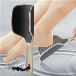 Тёрка для ног, эргономичная, наждачная, двусторонняя, 20,5 см, цвет слоновая кость - Queen fair фото 4