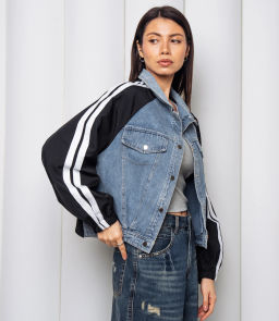 Куртка #КТ612 (5), черный, голубой - Dommod фото 2