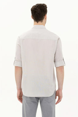 Мужская рубашка с длинным рукавом Stone Неожиданная скидка в корзине - U.s. polo assn фото 5