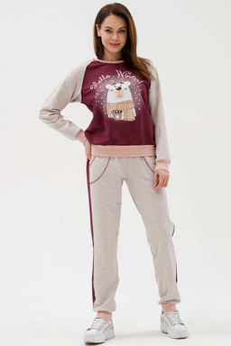 Костюм женский из футера Гамми бордо - Амадэль фото 14