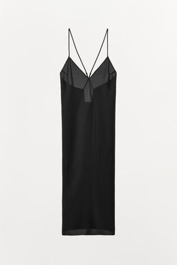 LONG SLIP DRESS WITH MULTI-POSITION STRAPS - Zara фото 5