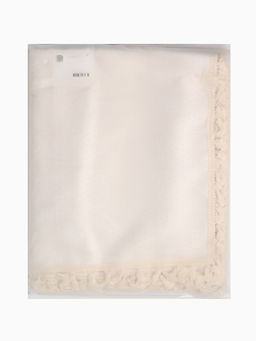 Скатерть «Этель», бежевая, с орнаментом, 140×140 см