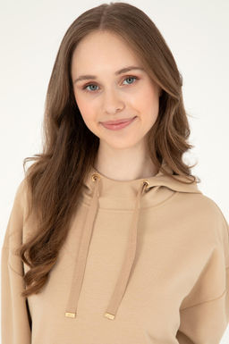 Женский свитшот песочного цвета Неожиданная скидка в корзине - U.s. polo assn фото 2