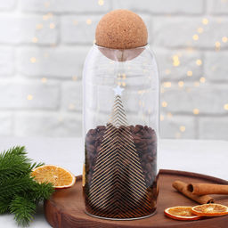 Банка для хранения новогодняя Чудесное время, 1000 мл