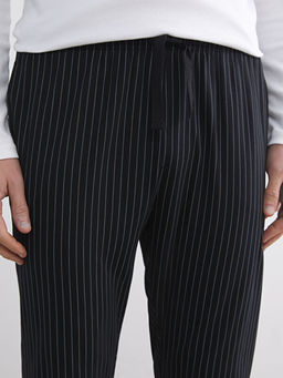 Standart Kal?p ?izgili Erkek Pijama Alt?