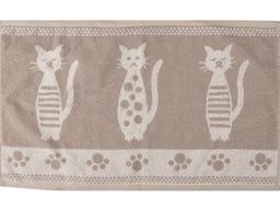 6с104.511ж2 Коты (лен3) Полотенце махровое 67х40см