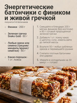 Живая пророщенная ЗЕЛЕНАЯ ГРЕЧКА - Sneko Gold фото 5