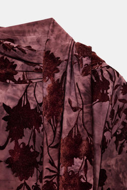 LONG PRINTED SCARF DRESS - Zara фото 8