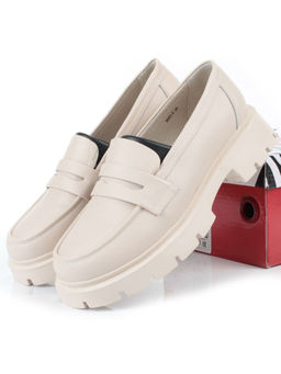 03-5920-2 BEIGE Лоферы женские (натуральная кожа) - Фабричный китай фото 15